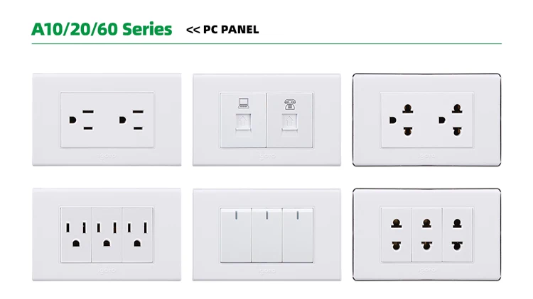 IGOTO Wall Switch Socket - American Standard Electrical Outlets