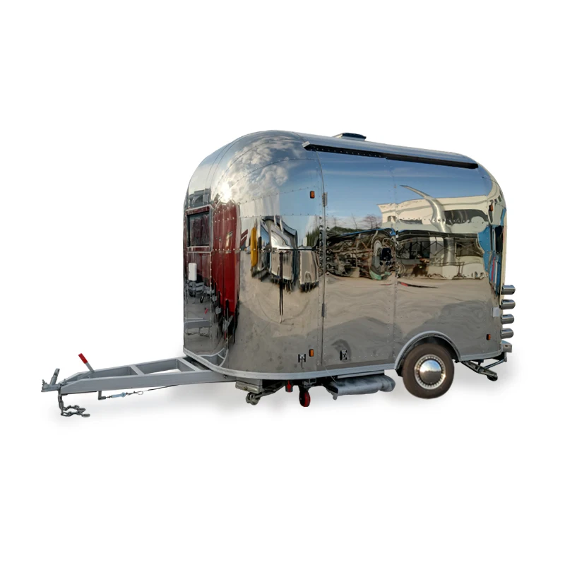 Silang SL-6T Outdoor Mobile Food Truck Stainless Steel Street Snack Kiosk Coffee Ice Cream Food Cart for Food Trucks