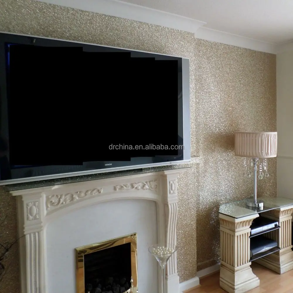 Modern Glitter Fabric Wallpaper For Living Room Buy Glitter Wallpaper