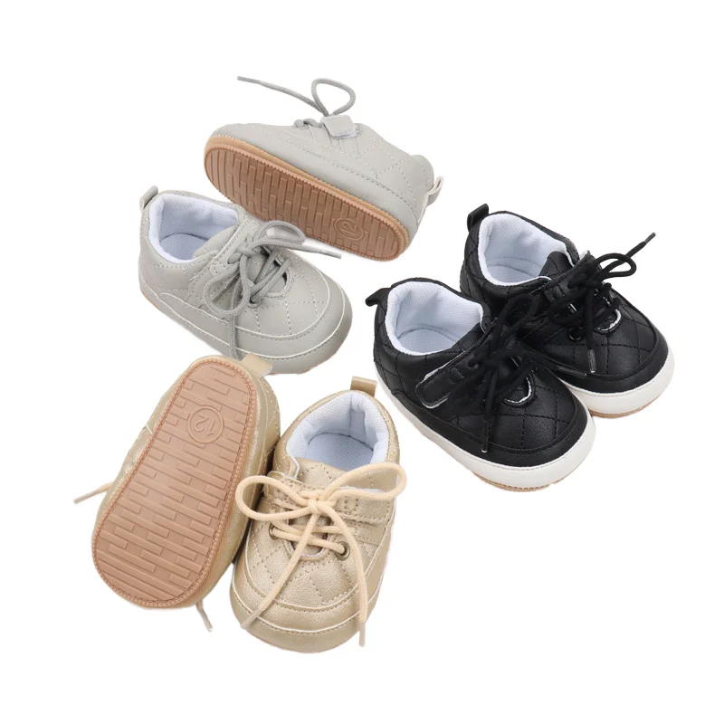 Hot Selling Toddler Baby Sport Shoes Soft TPR Outsole Prewalkers Autumn Season Light Weight Anti-Slip Features for Boys Walking