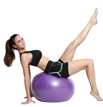 Custom Inflatable Gym Ball Yoga Fitness Anti Burst Pvc Black Ballon Pelota De Swiss Peanut Pilates Yoga Ball Gymnastics Sets