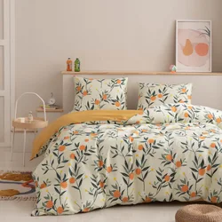 Wholesale children luxury 100% cotton microfiber bed sheet bedroom bedding set Soft Touch bed linen duvet cover set