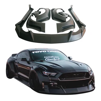 Front Left + Right Inner Fender Liner Splash Shield For 2015-2017 Ford Mustang