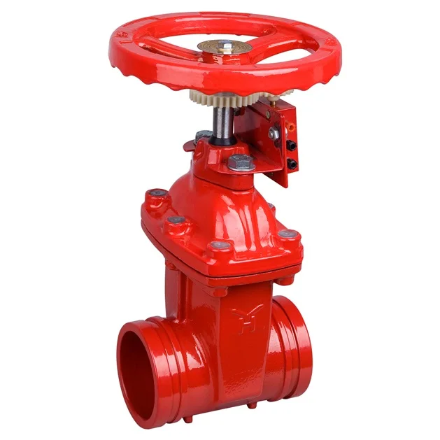 FIRE FIGHTING RISING STEM RESILIENT SEAT SIGNAL CAST IRON GATE VALVE manufacture