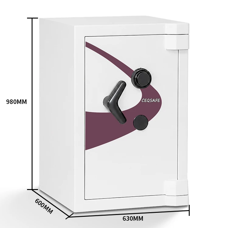 KC-980 CEQSAFE KC-980 4-Wheel Anti-drilling Electronic Code Lock Anti-Theft Fire-resistant Chubbsafes Fireproof Safe Box