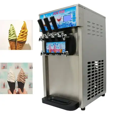 3 Flavors High Quality Ice Cream Maker Commercial Ice Cream Machine For ...