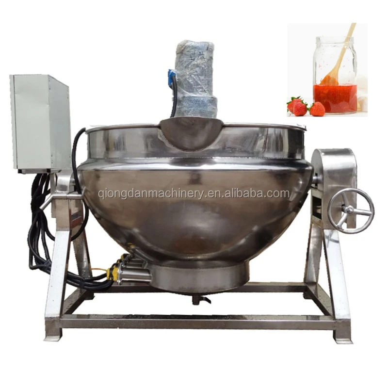 500 Liter Steam Cooking Kettle Industrial Boiling Machine