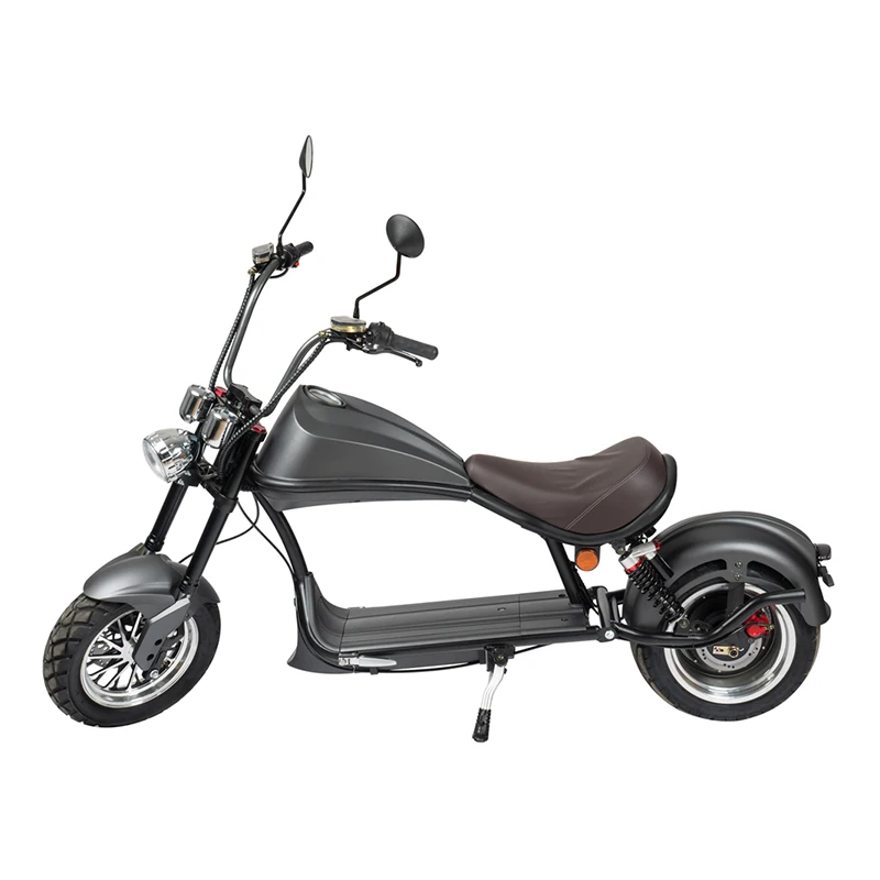 新款电动汽油摩托车2000w成人胖轮胎eu踏板车快速citycoco成人