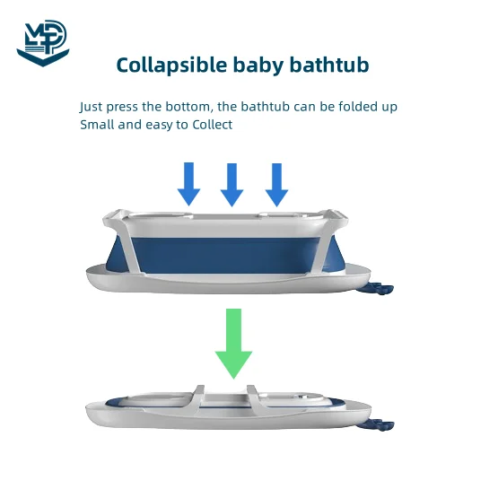 Collapsible baby bathtub net pocket newborn large bathtub can sit and lie bathtub manufacture