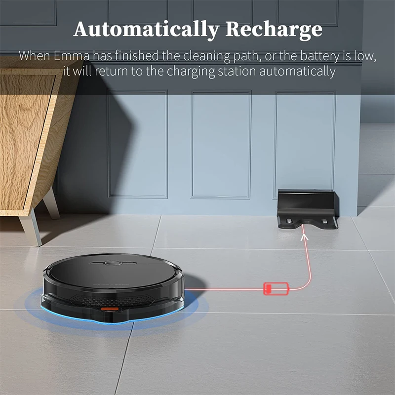 2022 Sweeping Robot Alexa and Google Assistant APP Voice Control Remote Control Auto Recharge Gyroscope Robotic Vacuum Cleaner