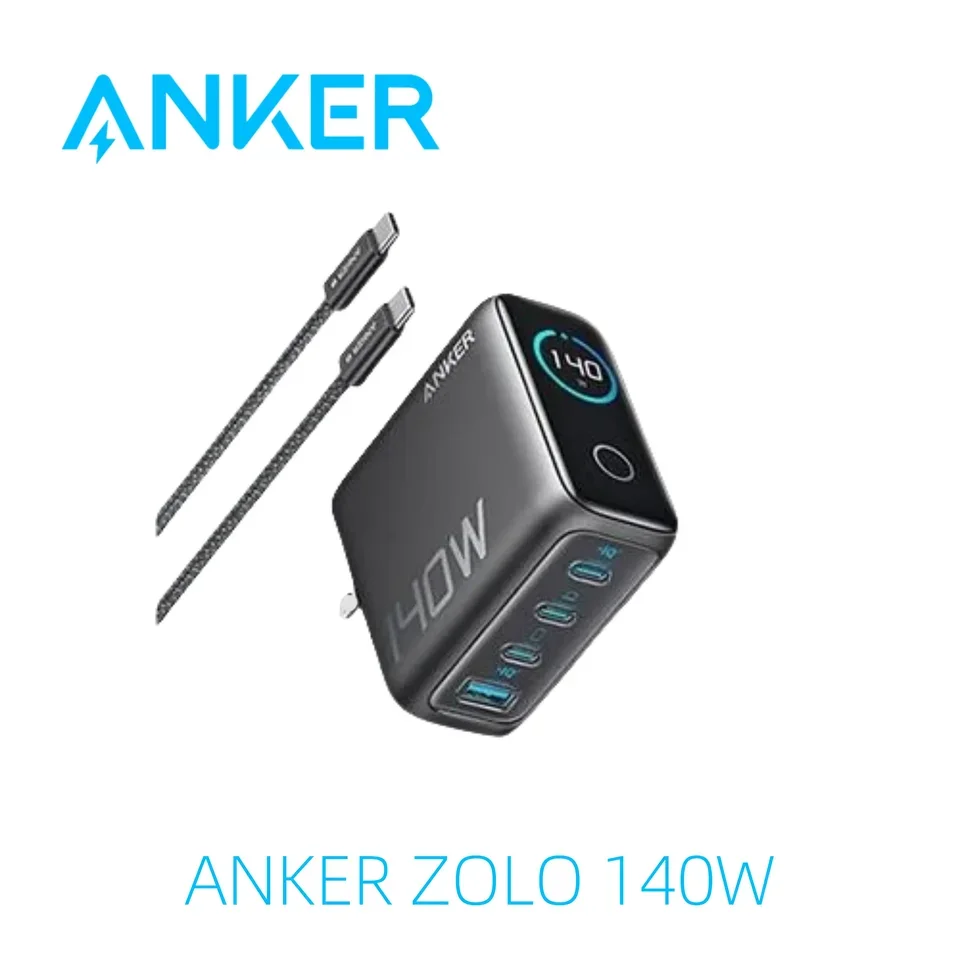 Anker ZOLO 140W Gan 4-Port Electric Charger - Eco-friendly