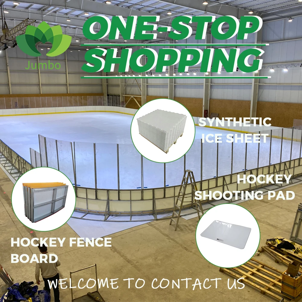 Hot Sale Straight Frame HDPE Dasher Board for Backyard Hockey Rink Eco-Friendly Basement Arena Boards with Cutting Service