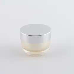 High-grade mushroom shape acrylic empty cream jar with aluminum cap 15g 30g 50g