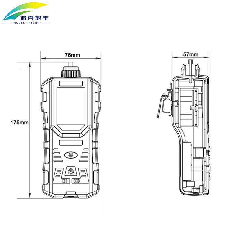 High Accuracy 01000ppm Handheld Multigas Detector Portable Pumping Type Ozone Gas Leak