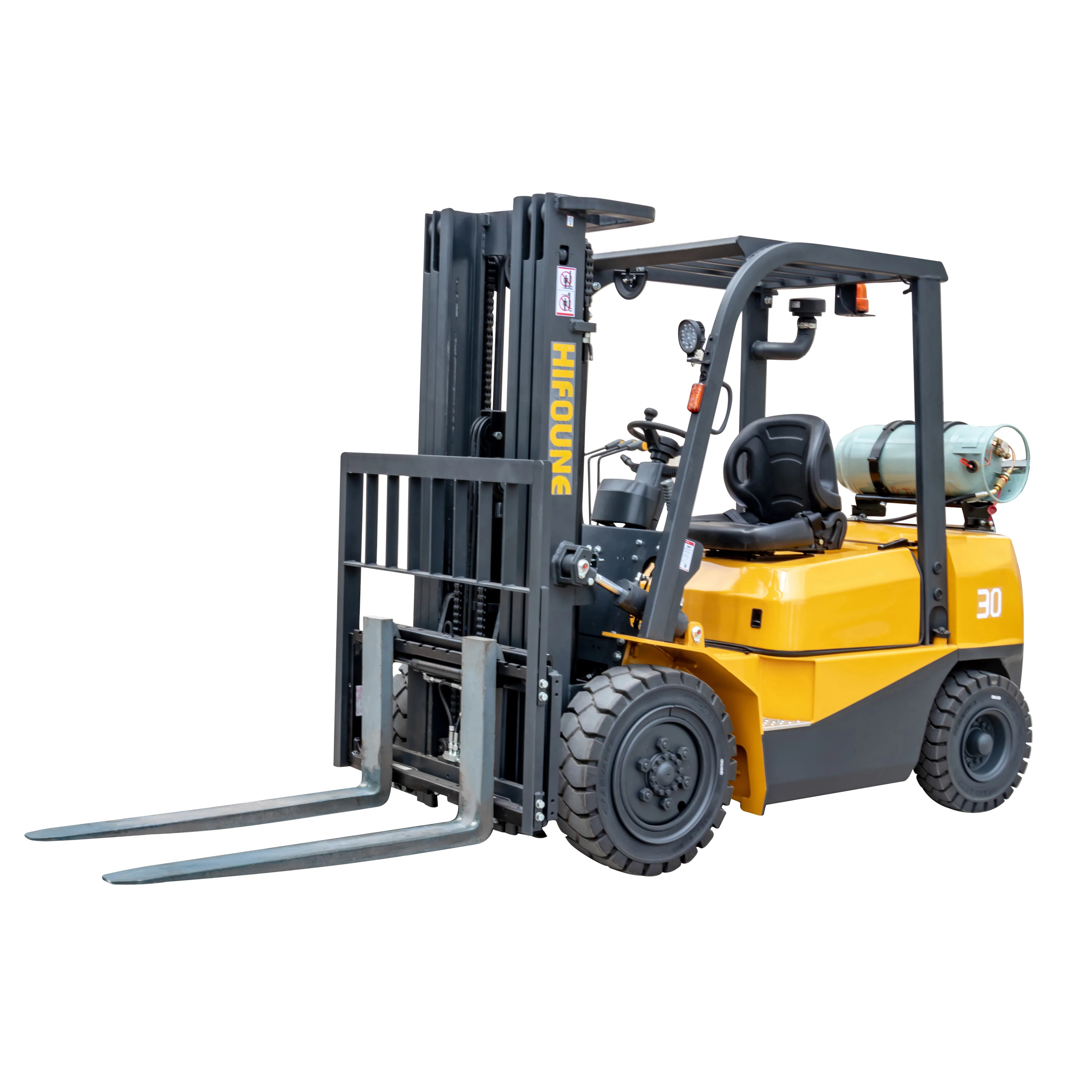 フォークリフト FD30 三菱. 容量 : 3トン (3000 KG). ディーゼル フォークリフト カスケード ターナロードアタッチメントを備えた420時間 重コンテナ用カウンターウェイトFD30ディーゼルフォークリフトMFD70 3