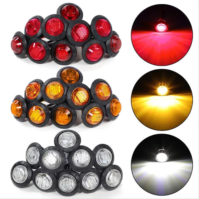 Original Brand 12V24V Stainless Steel Frame 3LED 3/4 Inch Truck Side ...
