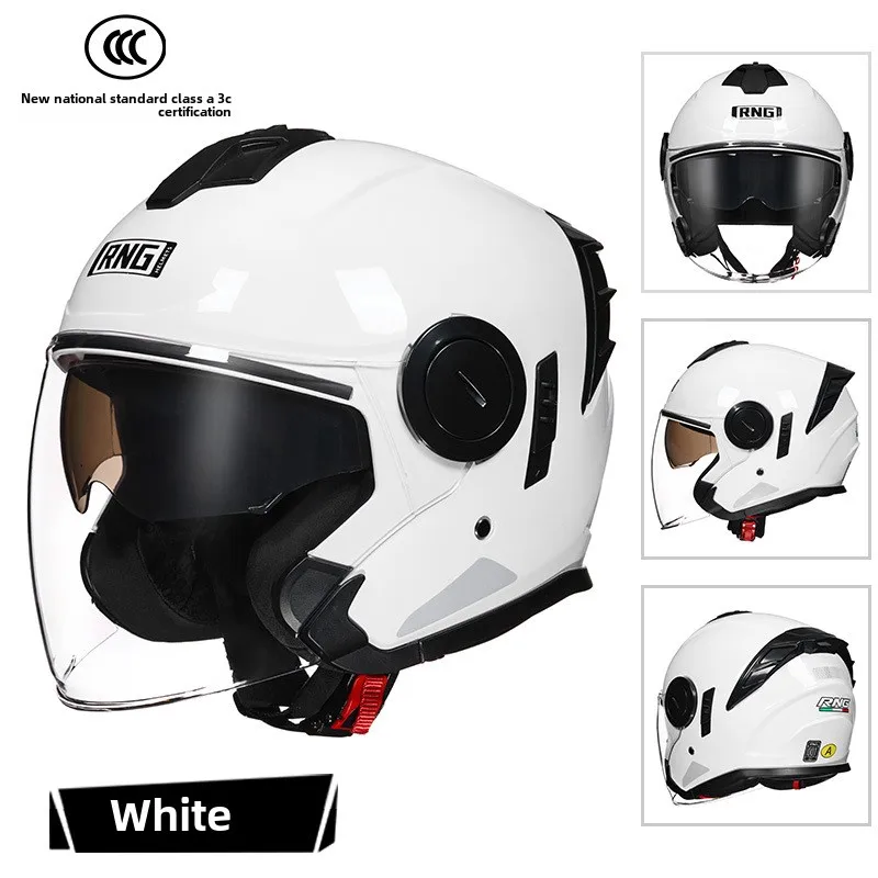 Unisex 3/4 Half Helmet with for Bluetooth Headset RNG Cross-Border for Comfortable Electric Bike Riding