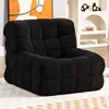 Black-one-piece high density sponge-corduroy fabric