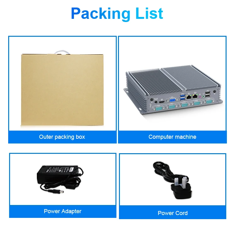 Intel Celeron 1037U Mini PC with Serial Parallel Port - Fanless