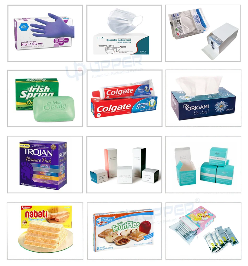 Automatic Horizontal Face Mask  Biscuit  Chocolate Nutrition bar  Bags Carton Box Packing  Cartoning  Machine