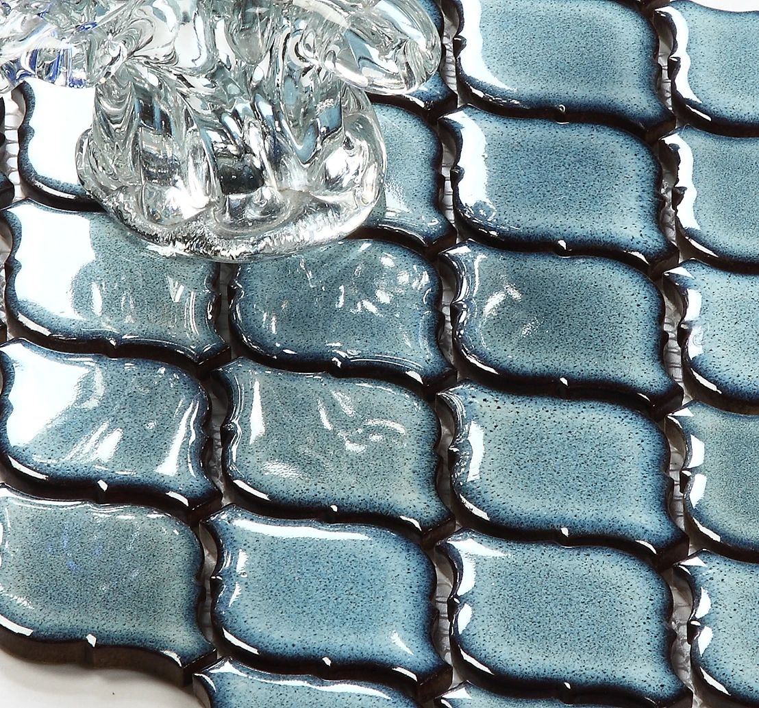 Wholesale Ceramic Tile Mosaic Craft Lantern Background Wall Mosaic