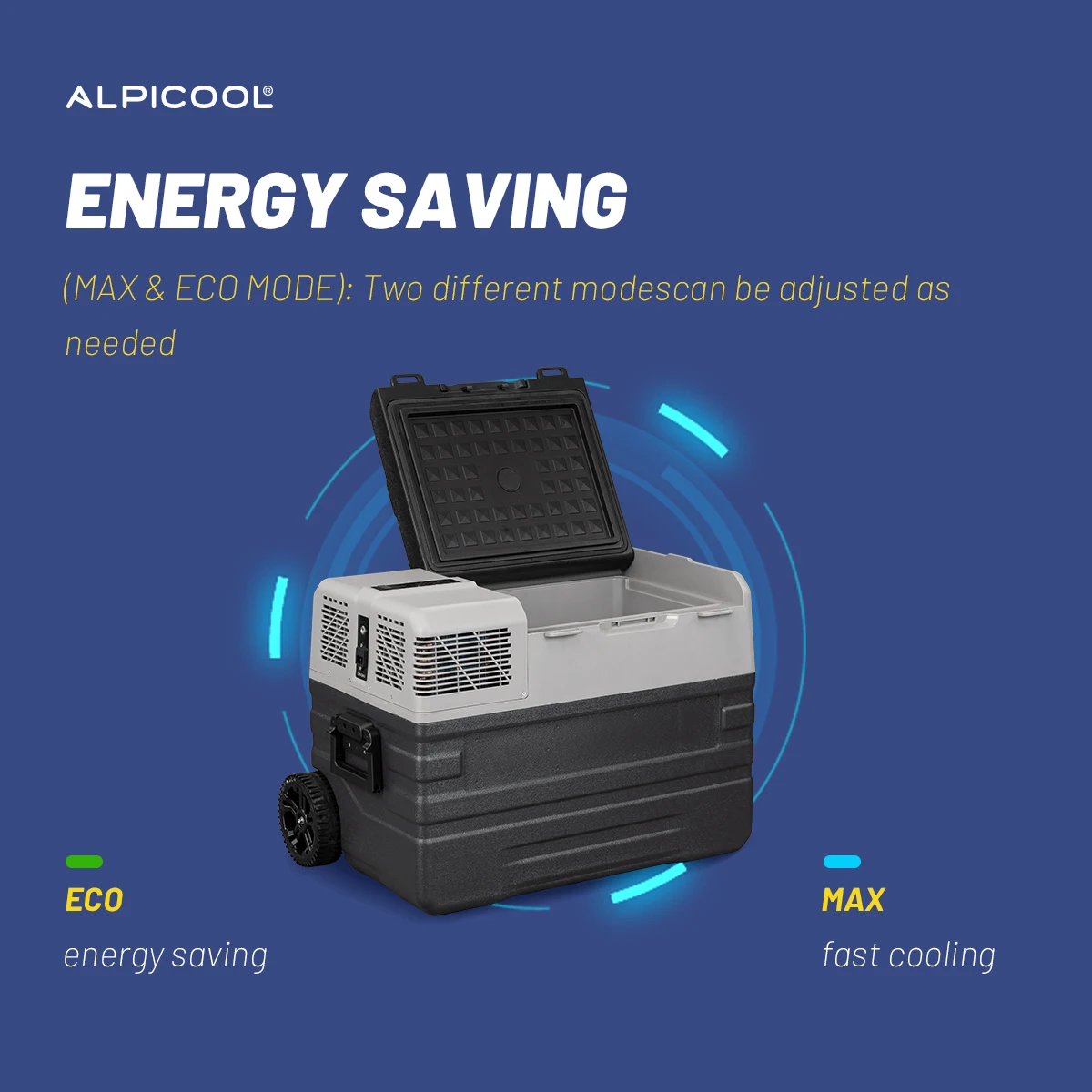 NX62 Alpicool 62L Car Mini Freezer - Dual-Zone Cooling