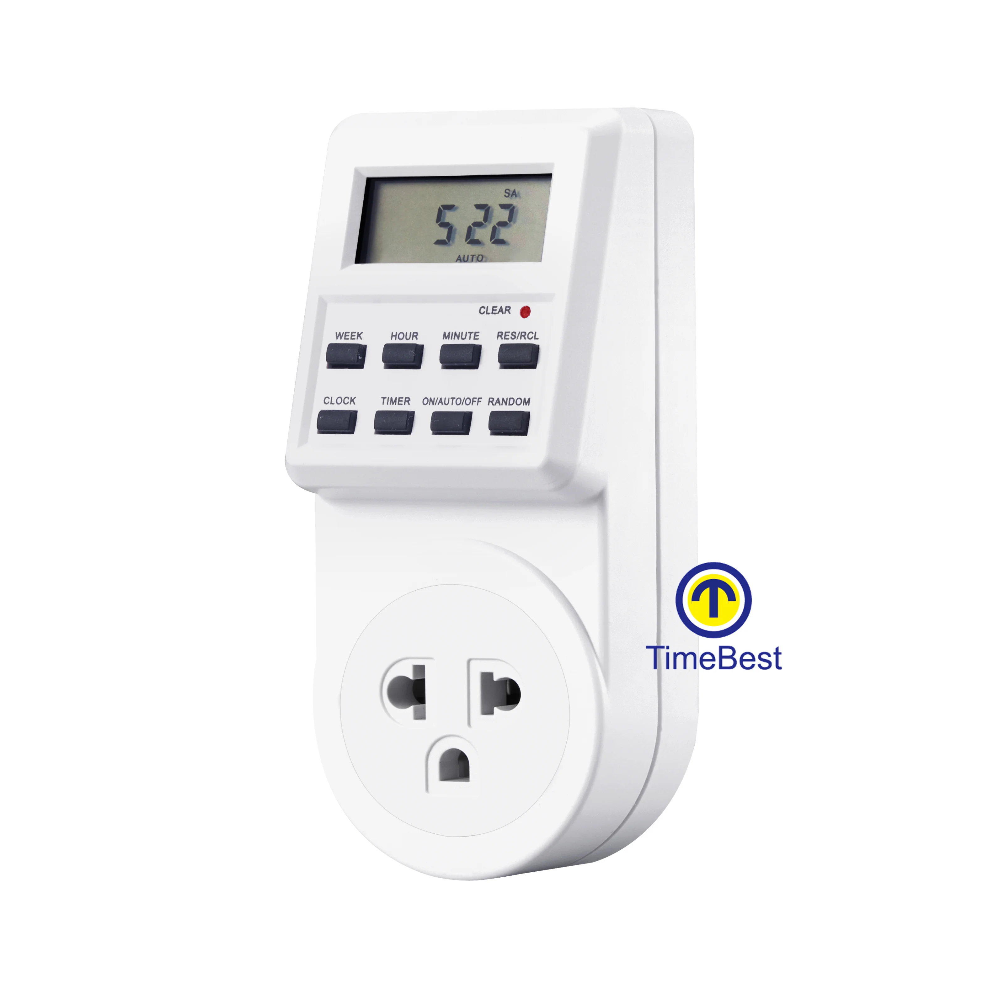 用于电灯开关的墙壁数字定时器开关, image size:3133x3134