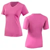 Pink yoga Running T Shirt Topsops