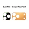 Patch orange + filtre à brume noire