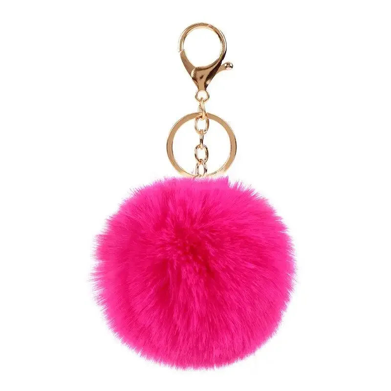 Wholesale Colorful 8cm Faux Rabbit Fur Pompom Ball Fake Fur Pom Pom Decorate Fur Ball Christmas Dress Shoes and Hats Toy Gifts