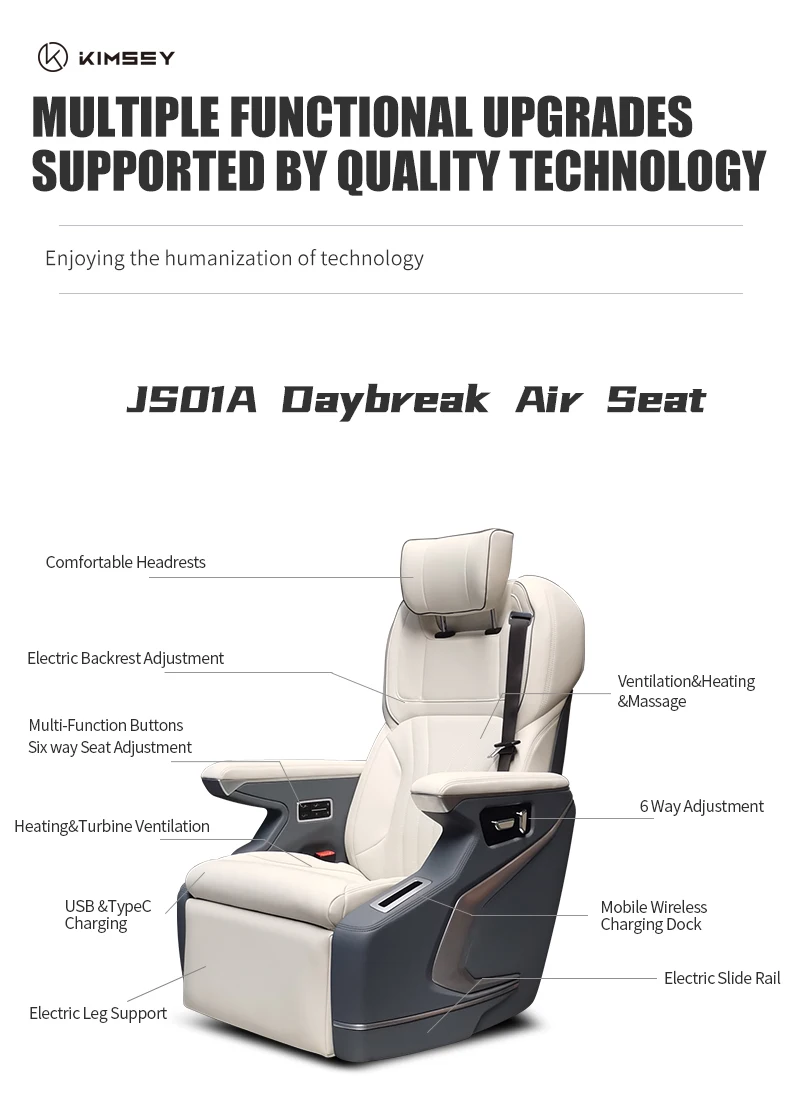 Customized Aero Seat Zero Gravity Seats With Massage Heating System For