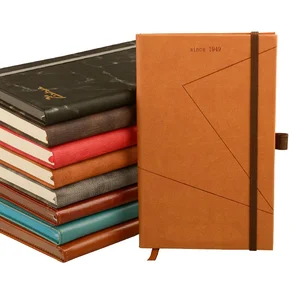 Wholesale Customizable Notebook Office Supplies 2026 Diary Hardcover A5 Agenda Journals Cheap Custom Logo Pu Leather Notebooks