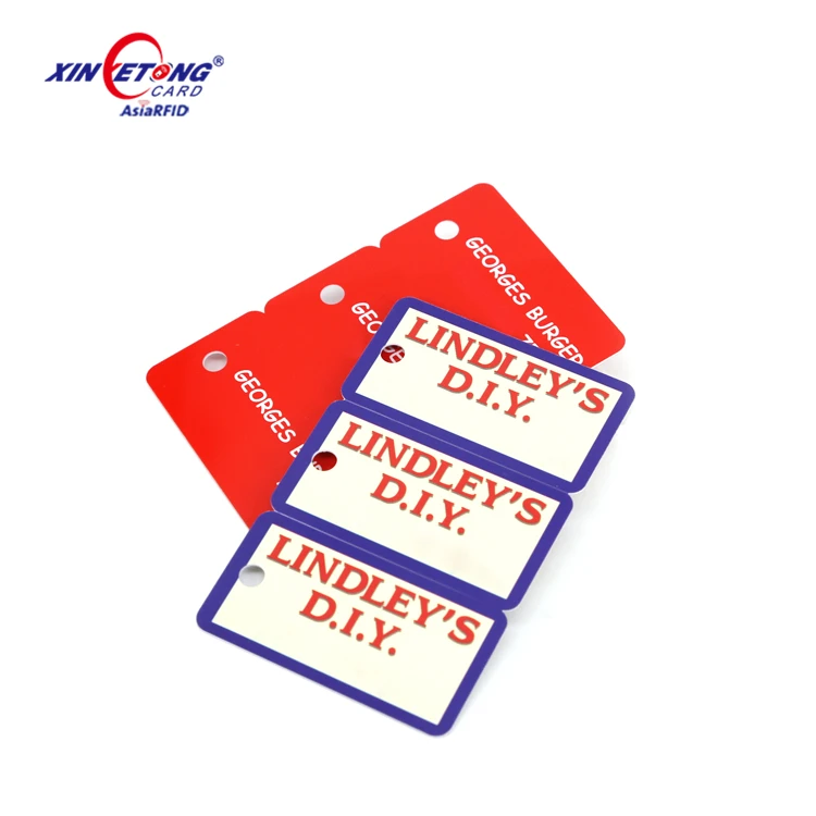 Gym Membership Key Tags Barcode Gym Membership Cards With Key Tag - Main Image