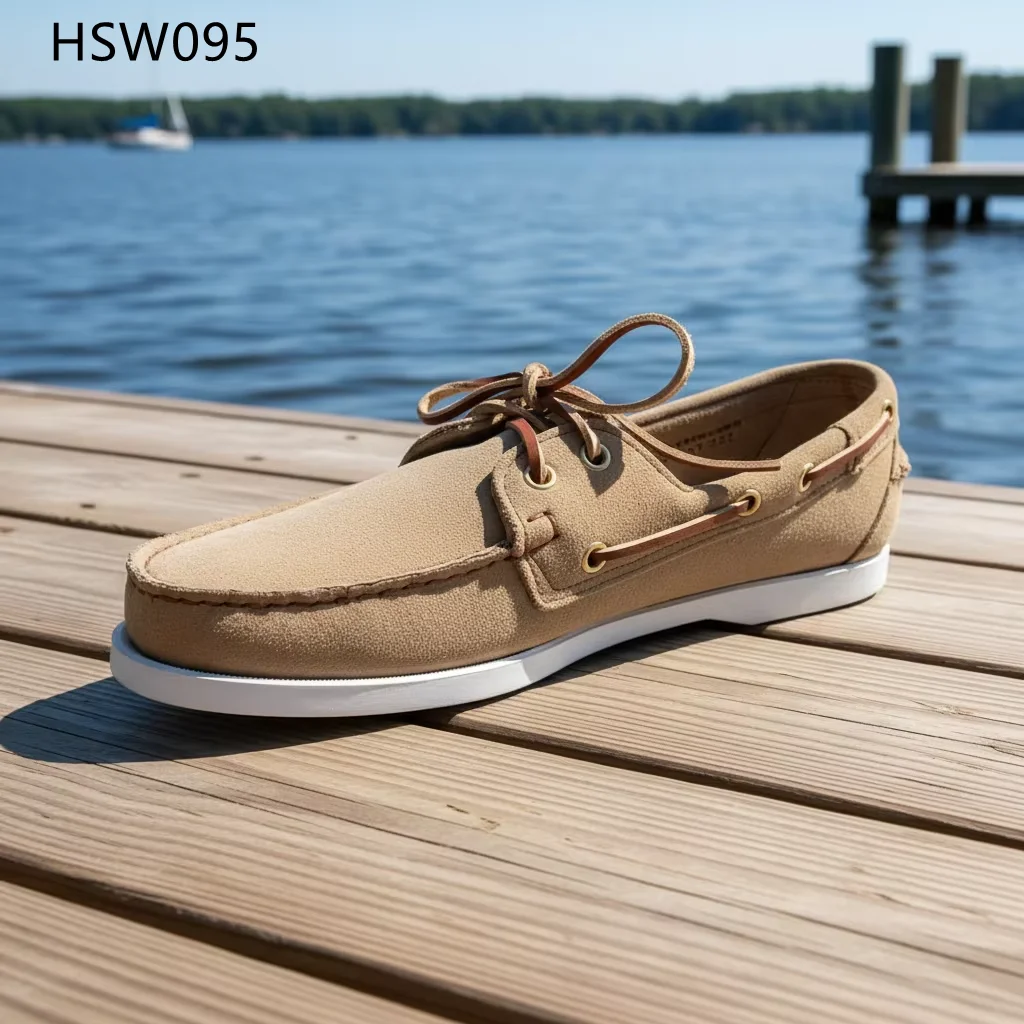 HY,Spanish Market Popular Blue/yellow/black Suede Leather Boat Shoes New All-match Hand Welted Casual Loafer Shoes HSW095