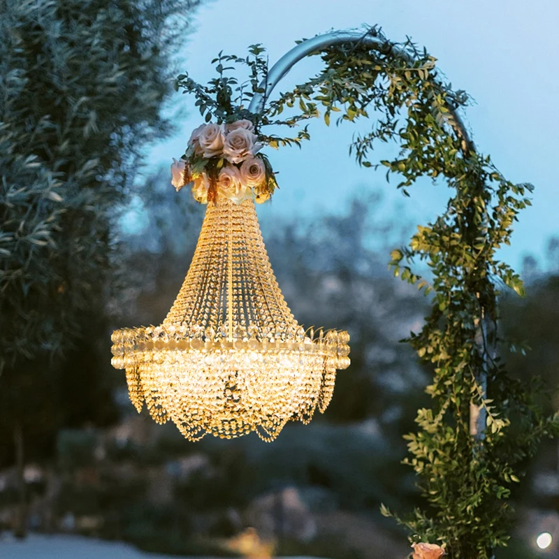 Uitneembare Bruiloftskroonluchter voor Podium Bruiloftsrekwisieten Feestdecoratie voor Evenementen en Bruiloften