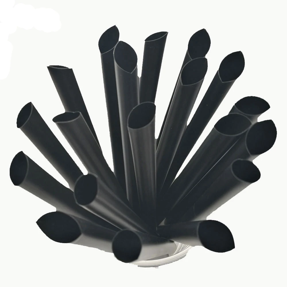 Biodegradable Colored Disposable Pla Eco Black Plastic Straw