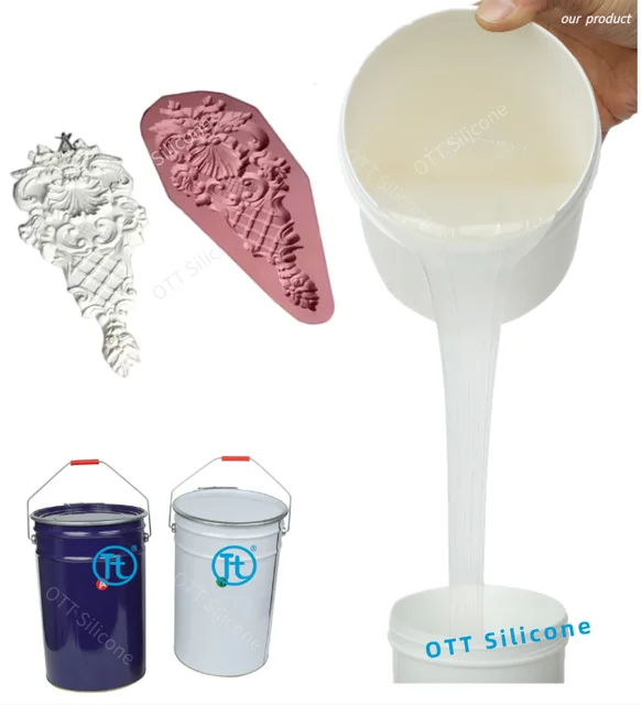RTV 2 Silicone for furniture decoration gypsum molds,Plaster molds, concrete statues