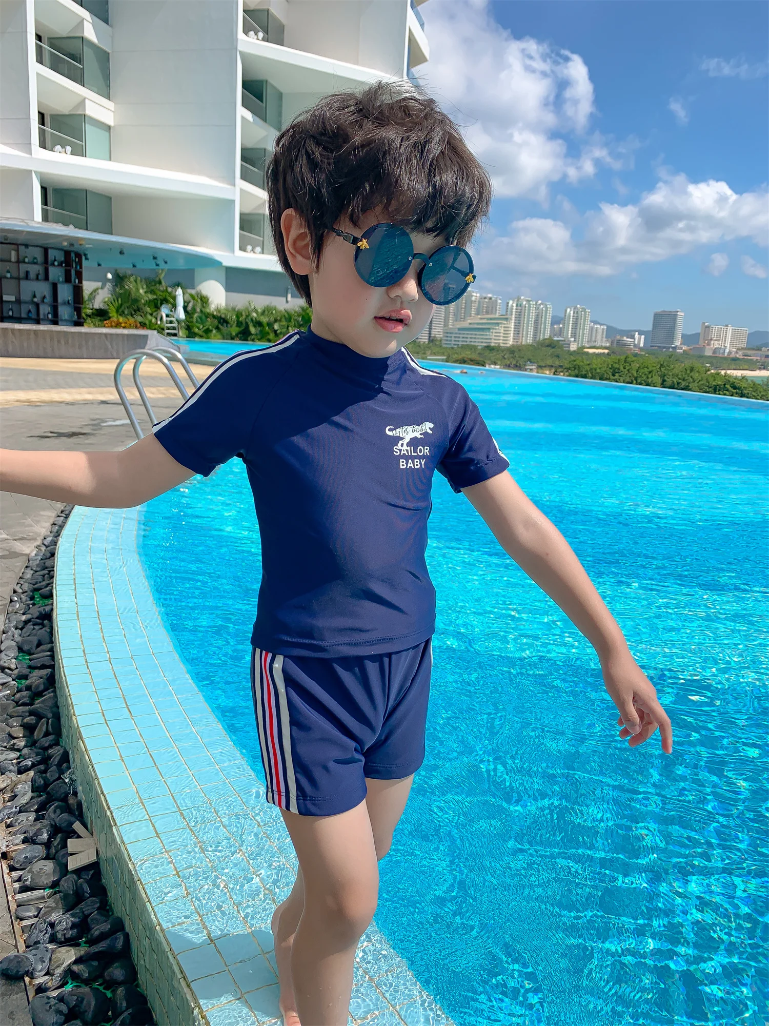 Boys Swimwear Kid Toddler Bathing Suit Swimsuits Print Designer Beach Clothes Children's
