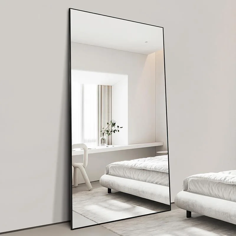 Simple Style Bedroom Dressing Mirror Designs Full Length Stand Mirror Right Angled Rectangular Full-length Mirror