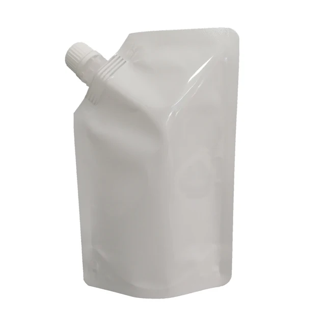 500 ml milk white stand up spout pouch flexible use food grade material nozzle doypack for liquid powder detergent