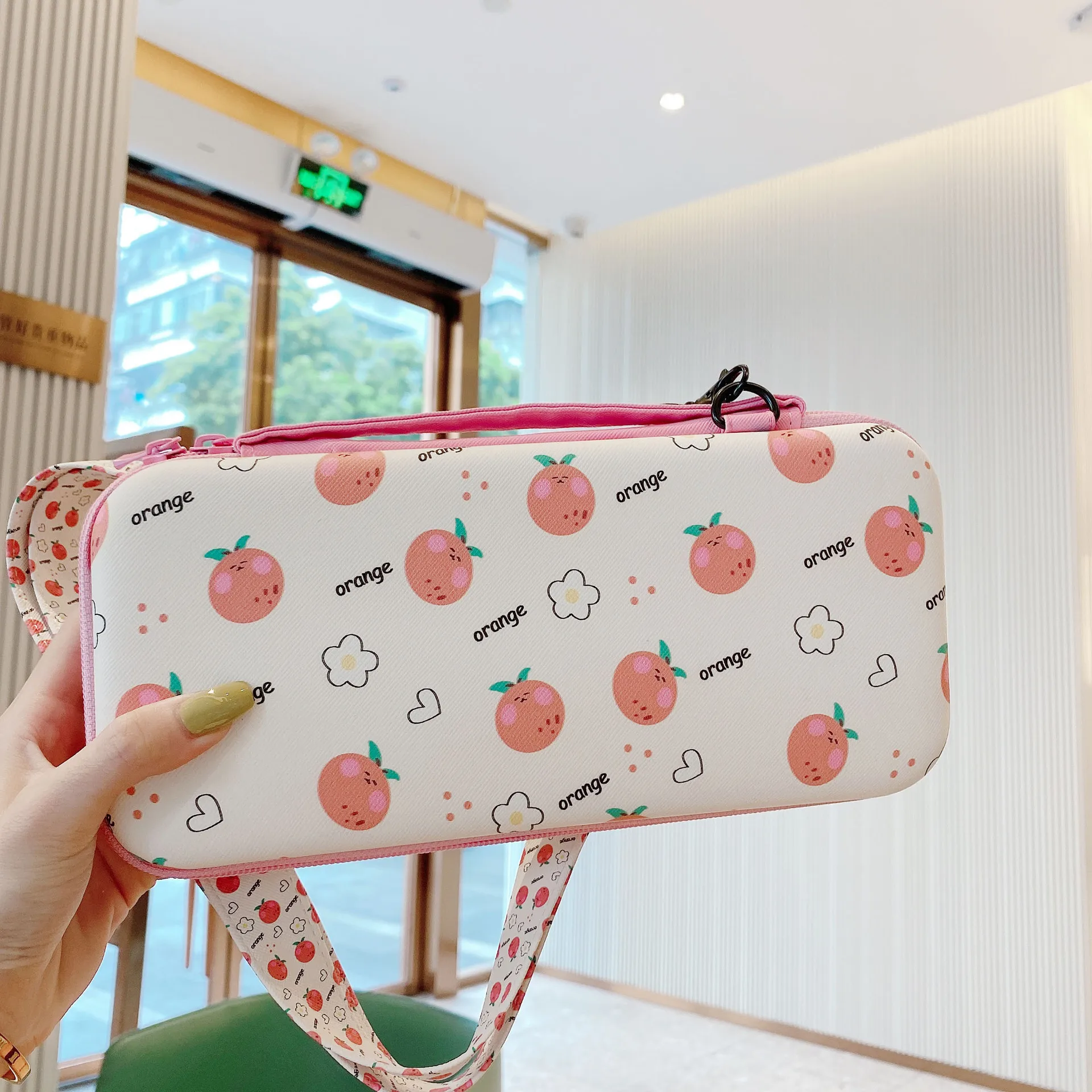 Fashion style cute girls bag Eva hard storage case for nintendo switch console bag