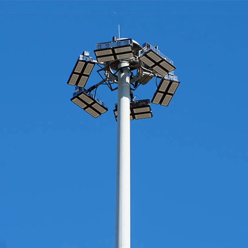 Cheap Price High Mast Flood Light Poles Outdoor 15 Meters High Light ...