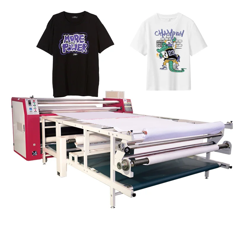 Rotary Heat Press Machine T-shirt Printing Calandra Sublimation Automatic Printer  Calandra