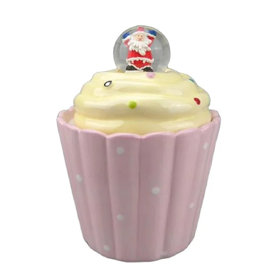 Customizable Ceramic Cupcake Ice Cream Cookie Jar - 15cm