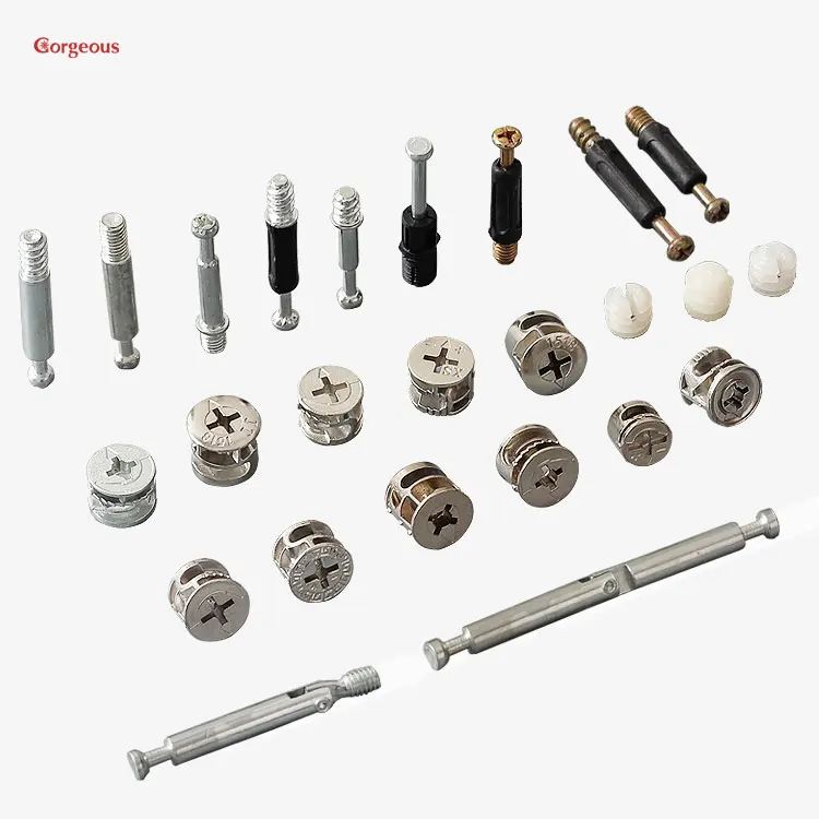 Eccentric Wheel Nut Connector Three in One Fasteners for Kitchen Cabinet and Furniture  Connector Thicken Hardware Accessories