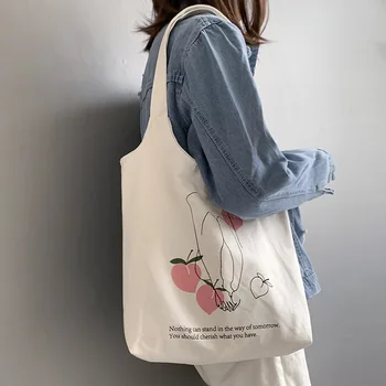 GuoHeMa Wholesale Small MOQ Eco-Friendly Reusable Custom Logo Print Shopping Tote Bags Canvas Cotton Bag