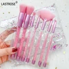 Set de brochas de maquillaje rosa
