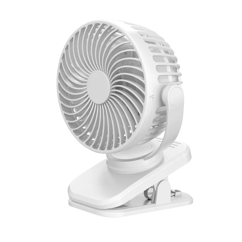 Mini Portable USB Rechargeable 5V Clip-on Fans Three-Speed Wind for Bunk Beds Car Desks Household Outdoor Hotels RVs