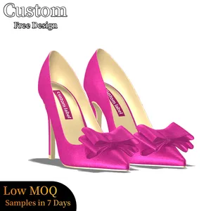 Custom High Quality Plus Sizes Zapatos De Tacon Alto Para Mujer Pointed Sexy Pu Stiletto Women Shoes High Heel Pumps For Lady