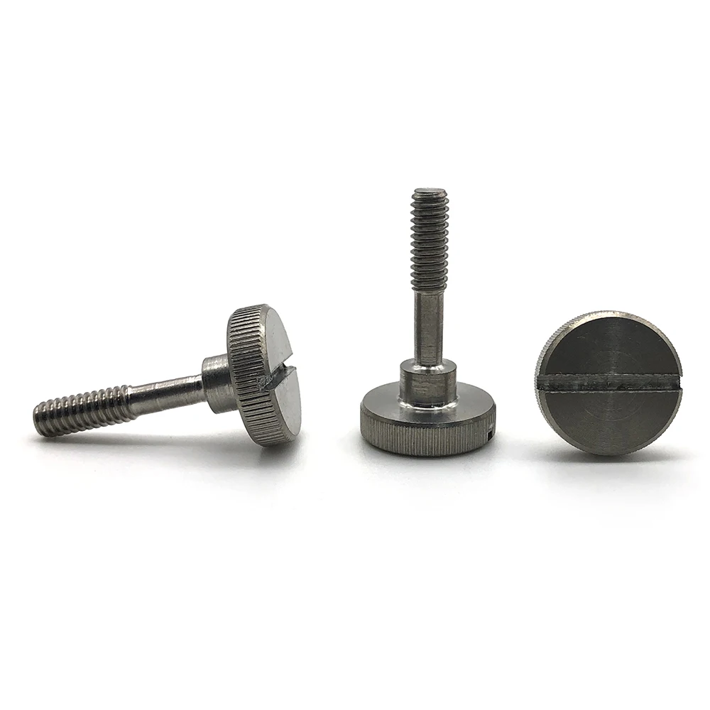 Knurled 나사 A2-70 스테인레스 스틸 M4 M5 M6 Knurled 헤드 Captive 나사 Knurled 엄지 나사